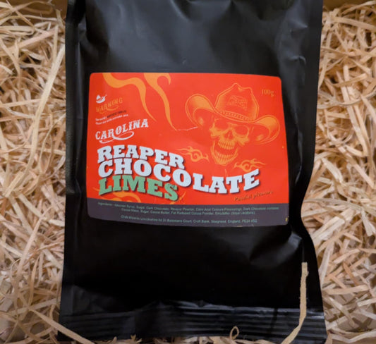 Carolina Reaper Chocolate Limes – 100g